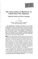 The conservation of man-power in United States war industries: industrial health and safety campaign