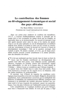 La contribution des femmes au développement économique et social des pays africains