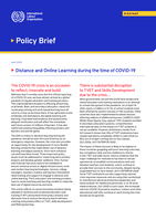 Distance and online learning during the time of COVID-19
