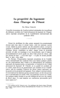 La propriété du logement dans l'Europe de l'Ouest