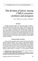 The division of labour among CMEA countries: problems and prospects