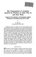 The compensation of accidents incurred by workers on their way to and from work: analysis of the statistics of industrial accident insurance in Germany from 1927 to 1931