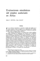 Evaluaciones estadísticas del empleo asalariado en África