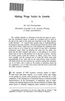 Sliding wage scales in Austria