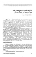 The importance, in practice, of conflicts of labour law