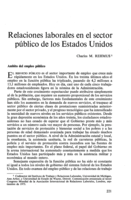 Relaciones laborales en el sector público de los Estados Unidos