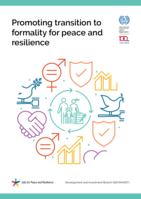 Promoting transition to formality for peace and resilience