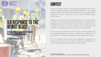 ILO response to the Beirut blast: a decent work approach for quick recovery and job creation (update September 2020)