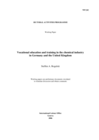 Vocational education and training in the chemical industry in Germany and the United Kingdom