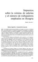 Impuestos sobre la nomina de salarios y el número de trabajadores empleados en Hungría