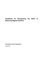 Guidelines for recognizing the skills of returning migrant workers