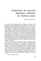 Emigración de personal altamente calificado de América latina