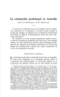 La orientación profesional en Australia