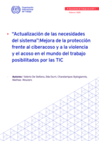 Actualización de las necesidades del sistema: mejora de la protección frente al ciberacoso y a la violencia y el acoso en el mundo del trabajo posibilitados por las TIC