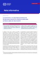 Las pensiones y la seguridad económica de las personas mayores en América Latina ante un futuro cada vez más incierto