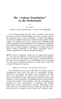 The labour foundation in the Netherlands