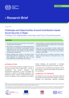Challenges and opportunities around contribution-based social security in Nepal: findings from stakeholders interviews and focus group discussions