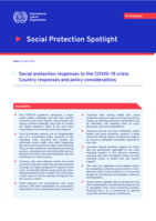 Social protection responses to the Covid-19 crisis: country responses and policy considerations