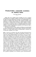 Productividad y desarrollo económico en América latina