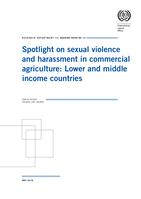 Spotlight on sexual violence and harassment in commercial agriculture: lower and middle income countries