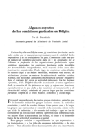 Algunos aspectos de las comisiones paritarias en Bélgica