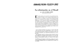 La colonización en el Brasil