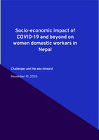 Socio-economic impact of COVID-19 and beyond on women domestic workers in Nepal: challenges and the way forward