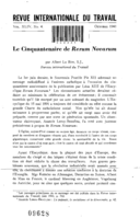 Le Cinquantenaire de Rerum Novarum