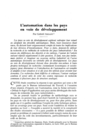 L'automation dans les pays en voie de développement