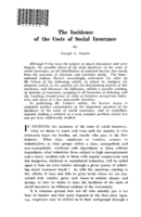 The incidence of the costs of social insurance