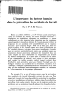 L'importance du facteur humain dans la prévention des accidents du travail