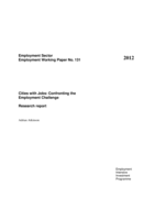 Research report: cities with jobs : confronting the employment challenge