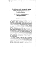 El régimen de la tierra y la lucha contra el paro argícola en los Estados Unidos: la Iabor de la administración de seguridad campesina
