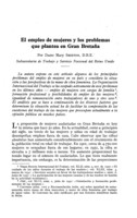 El empleo de mujeres y los problemas que plantea en Gran Bretaña
