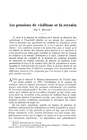 Les pensions de vieillesse et la retraite