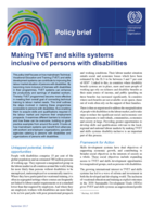 Making TVET and skills systems inclusive of persons with disabilities