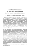 Equilibrio internacional del costo de la seguridad social