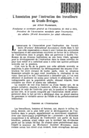 L'association pour l'instruction des travailleurs en Grande-Bretagne