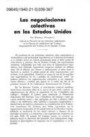 Las negociaciones colectivas en los Estados Unidos