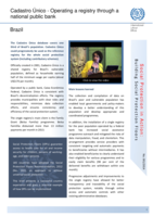 Brazil: cadastro único : operating a registry through a national public bank