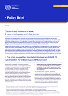 COVID-19 and the world of work: a focus on indigenous and tribal peoples