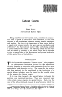 Labour courts