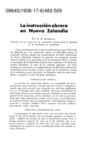 La instrucción obrera en Nueva Zelendia