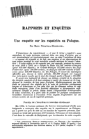Une enquête sur les rapatriés en Pologne