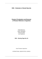 Pension privatization and reversal of pension reforms in Argentina