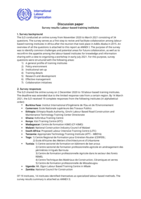 Discussion paper: survey results : labour-based training institutes
