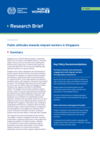 Public attitudes towards migrant workers in Singapore