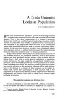 A trade unionist looks at population