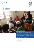 Two steps back: how low-income Kenyans think about and experience risk in their pursuit of prosperity