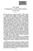 The process of amalgamation in British trade unionism